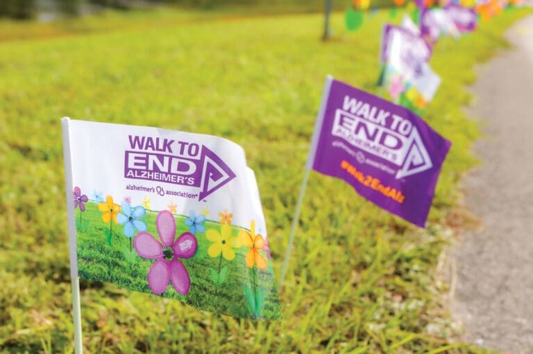 Alz Walk Flags