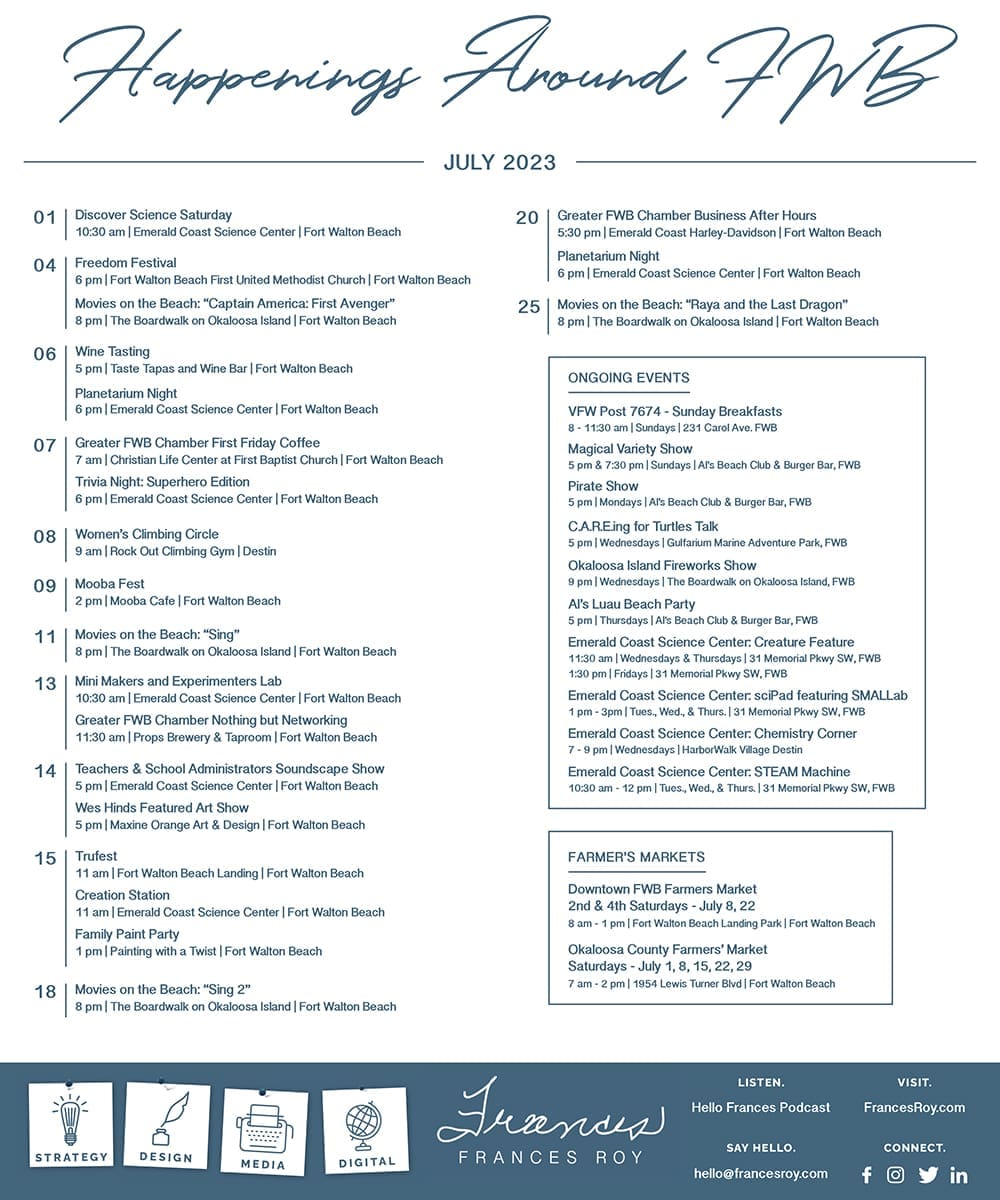 Fort Walton Beach Events July 2023