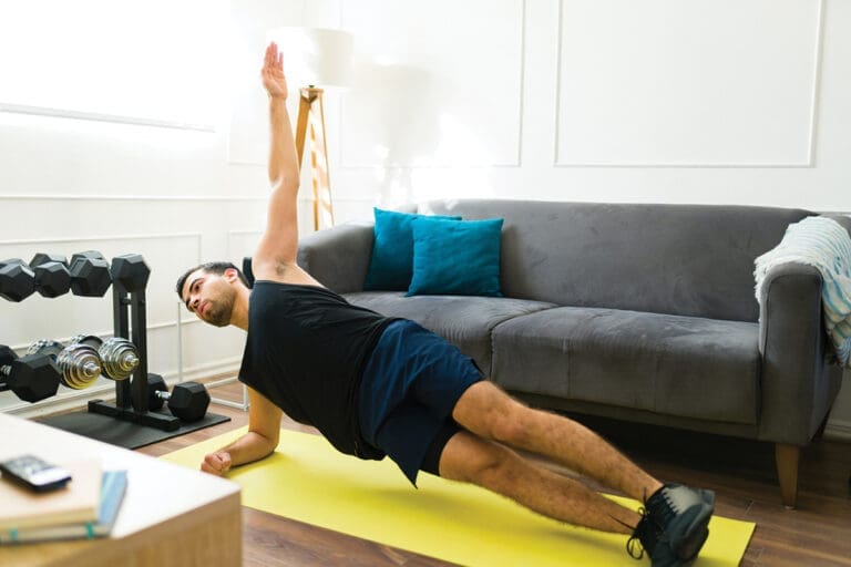 Man doing plank