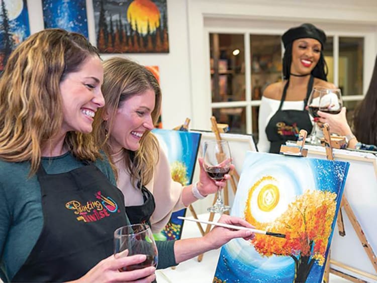 Painting with a Twist Girls Night