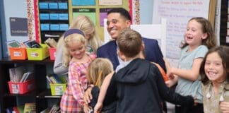 Superintendent Marcus Chambers And Kids