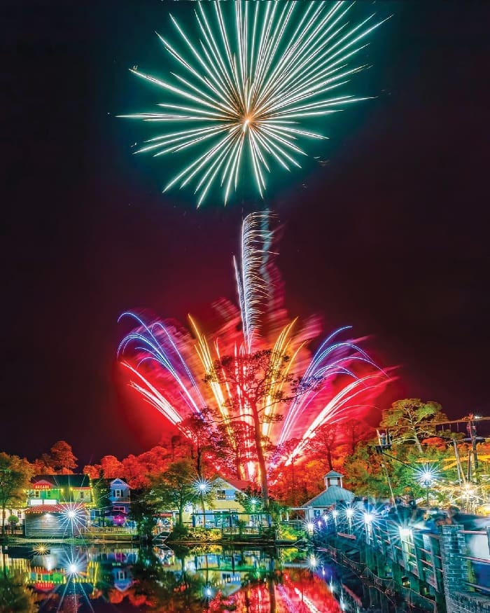 Baytowne Fireworks Colorful