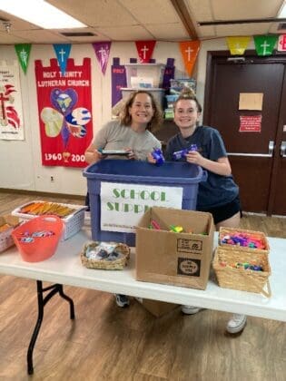 Holy Trinity Church Free School Supply Giveaway Sarah Reuille Left