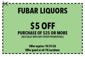 Fwb Life Coupons July 2026 Fubar Liquors